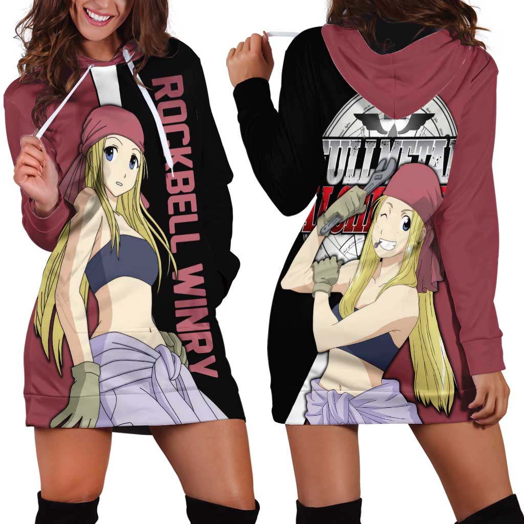 Rockbell Winry - Fullmetal Alchemist Hoodie Dress Anime Style - The Mazicc