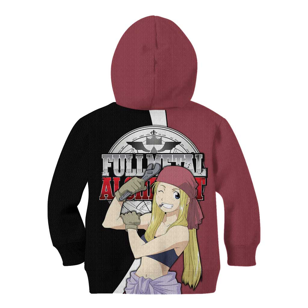 Rockbell Winry - Fullmetal Alchemist Kid Hoodie Anime Style - The Mazicc