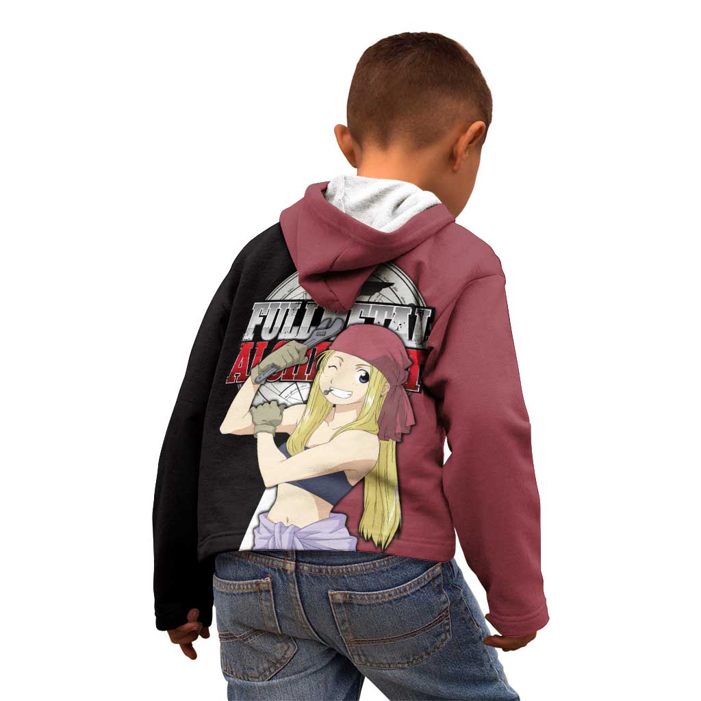 Rockbell Winry - Fullmetal Alchemist Kid Hoodie Anime Style - The Mazicc
