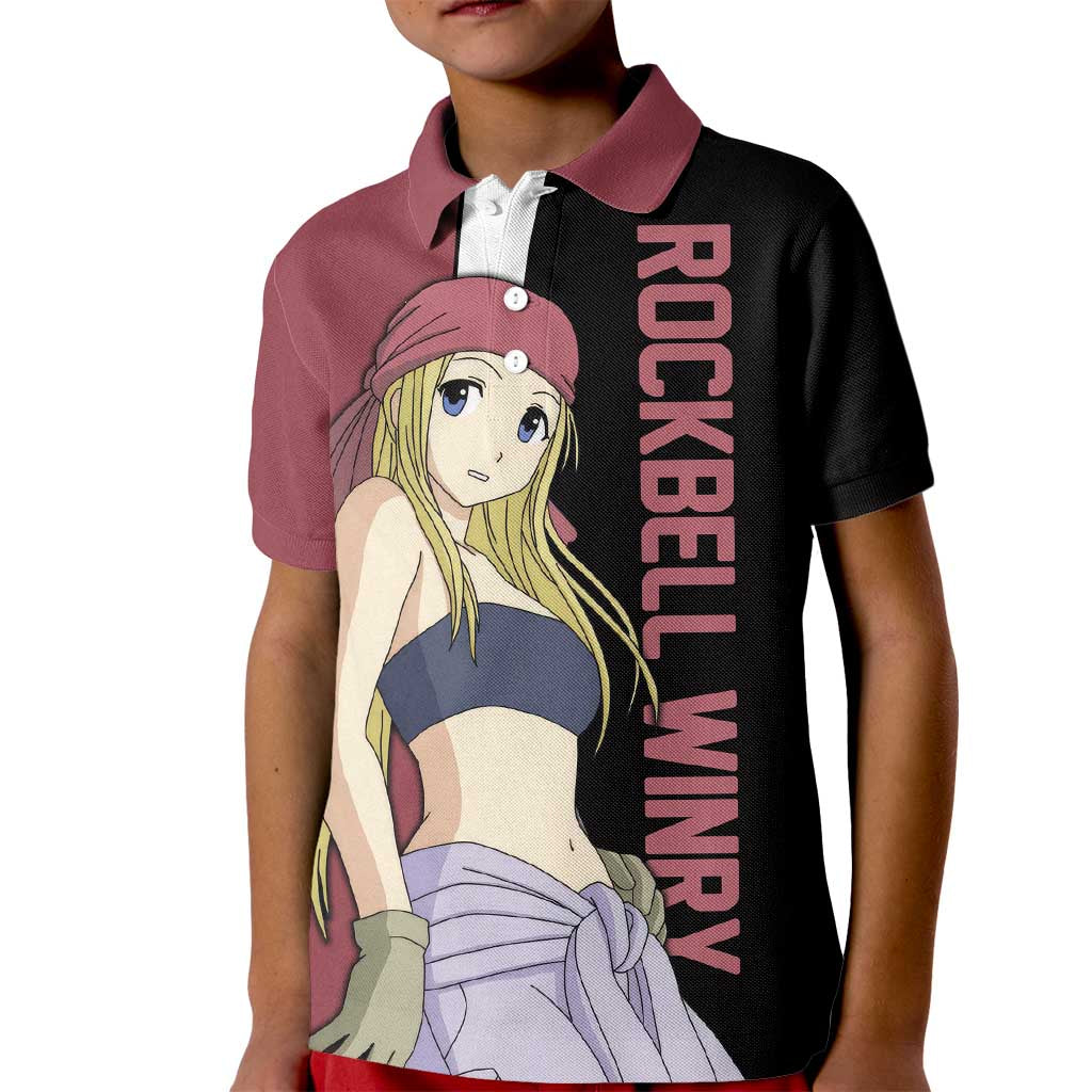 Rockbell Winry - Fullmetal Alchemist Kid Polo Shirt Anime Style - The Mazicc