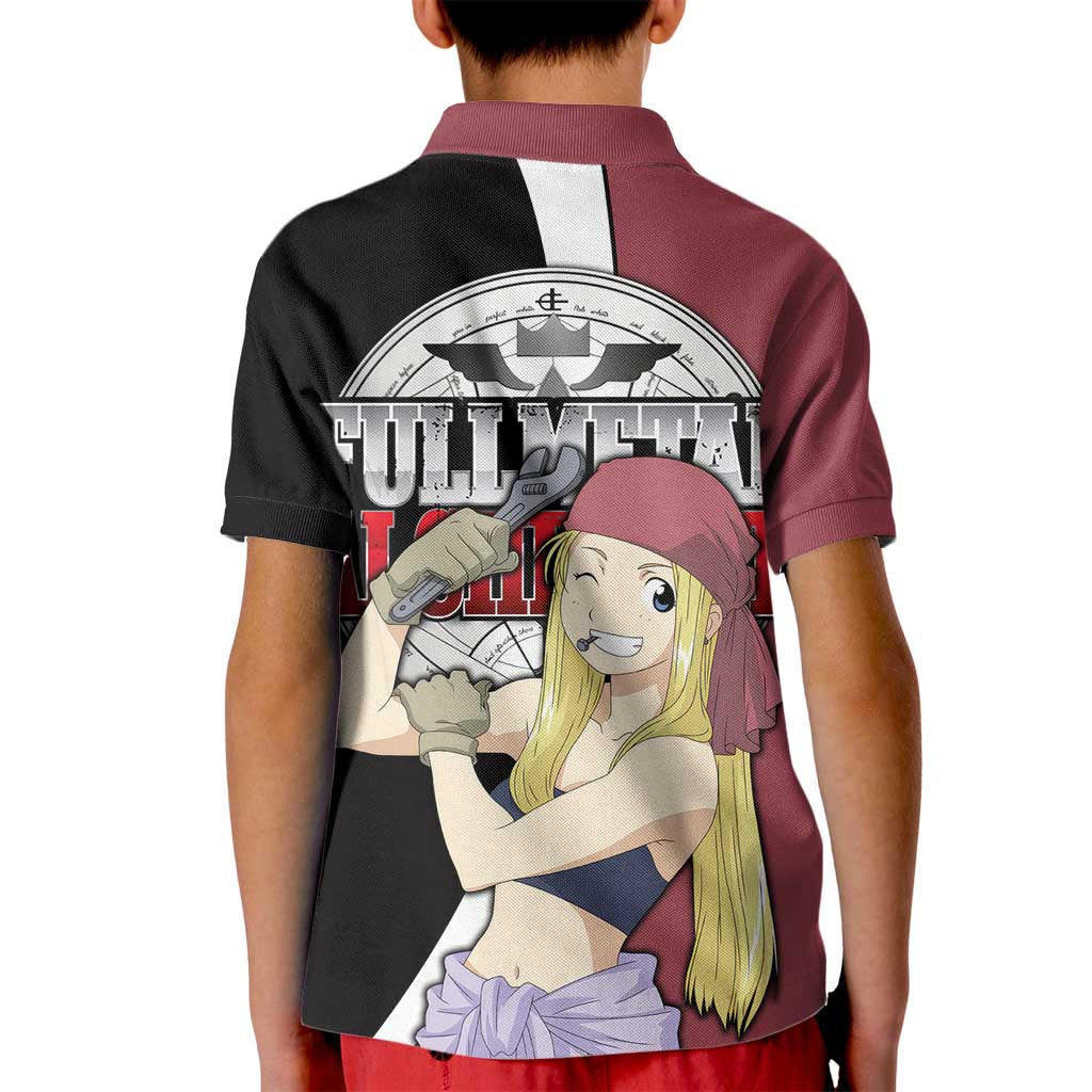 Rockbell Winry - Fullmetal Alchemist Kid Polo Shirt Anime Style - The Mazicc