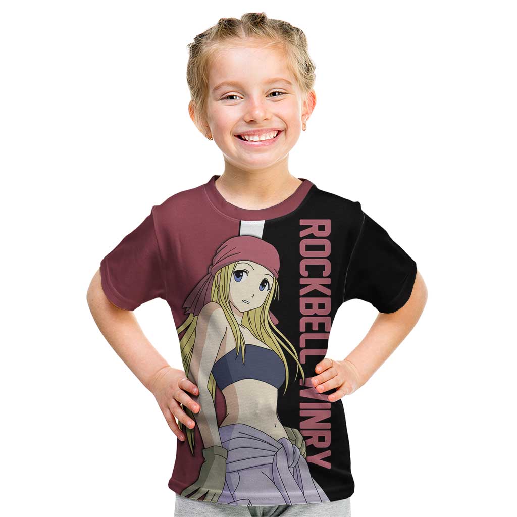 Rockbell Winry - Fullmetal Alchemist Kid T Shirt Anime Style - The Mazicc