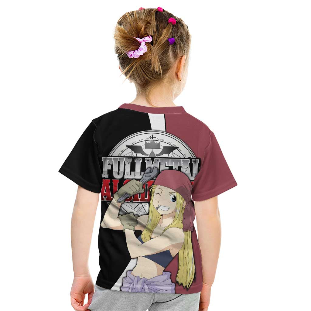 Rockbell Winry - Fullmetal Alchemist Kid T Shirt Anime Style - The Mazicc