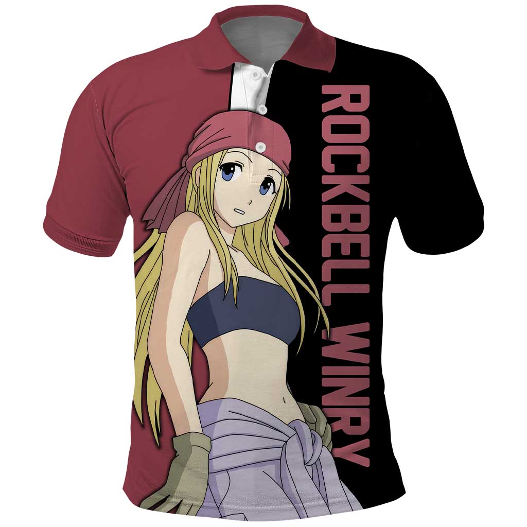 Rockbell Winry - Fullmetal Alchemist Polo Shirt Anime Style - The Mazicc