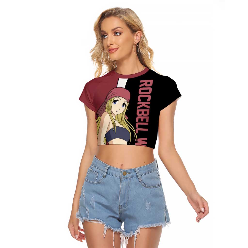 Rockbell Winry - Fullmetal Alchemist Raglan Cropped T Shirt Anime Style - The Mazicc