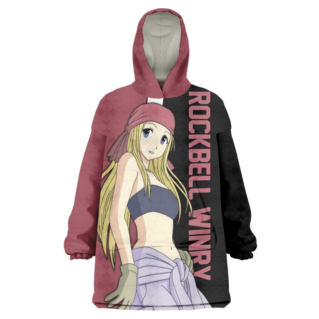 Rockbell Winry - Fullmetal Alchemist Wearable Blanket Hoodie Anime Style - The Mazicc
