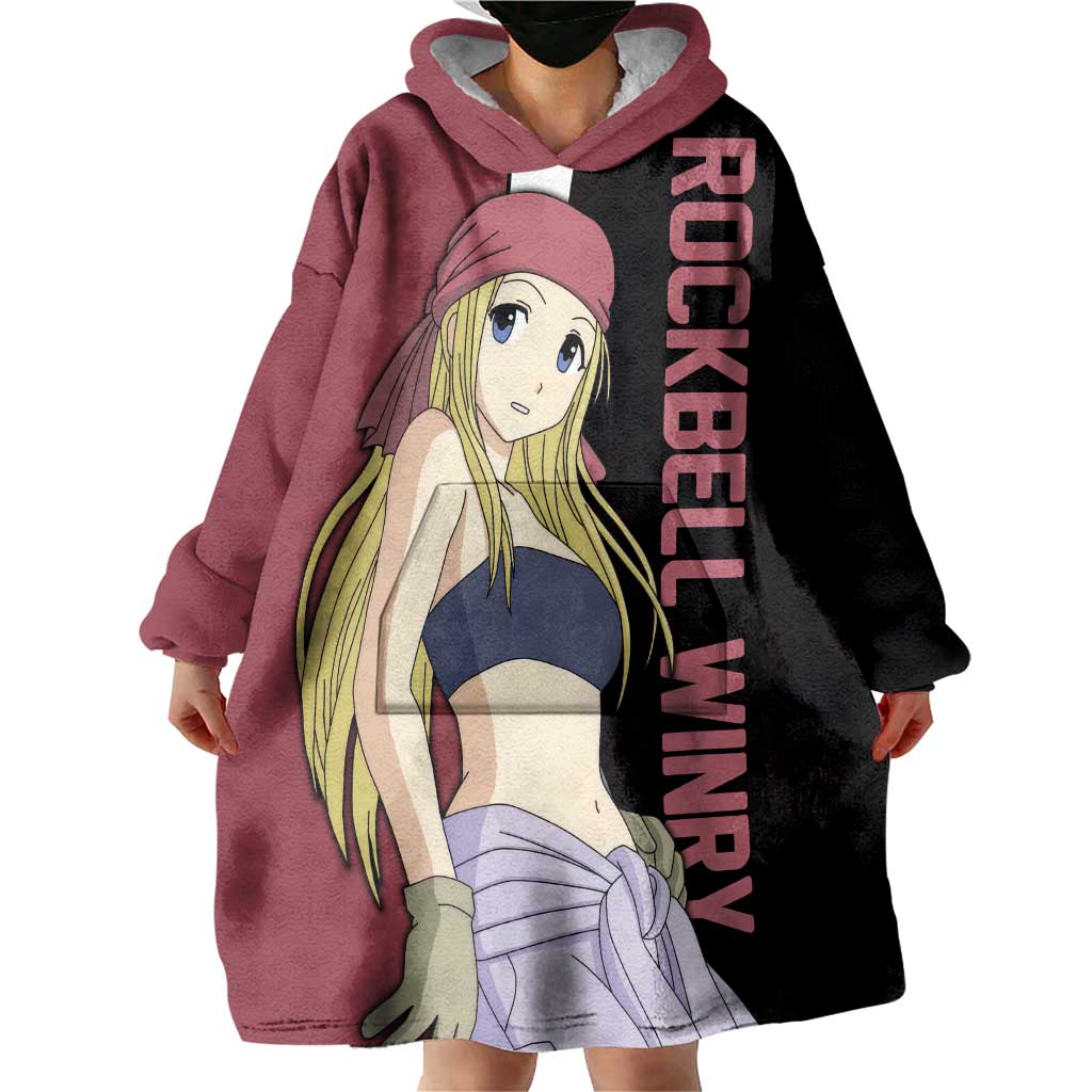Rockbell Winry - Fullmetal Alchemist Wearable Blanket Hoodie Anime Style - The Mazicc