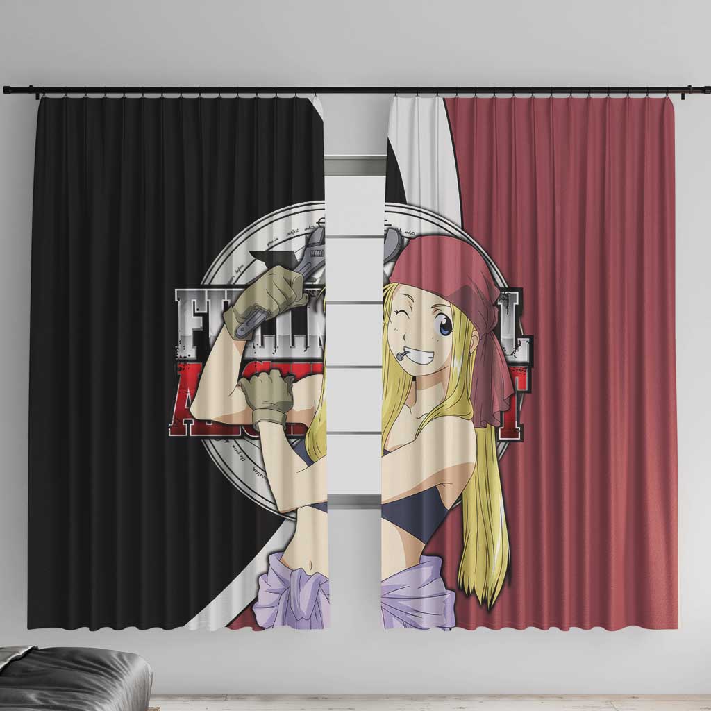 Rockbell Winry - Fullmetal Alchemist Window Curtain Anime Style - The Mazicc