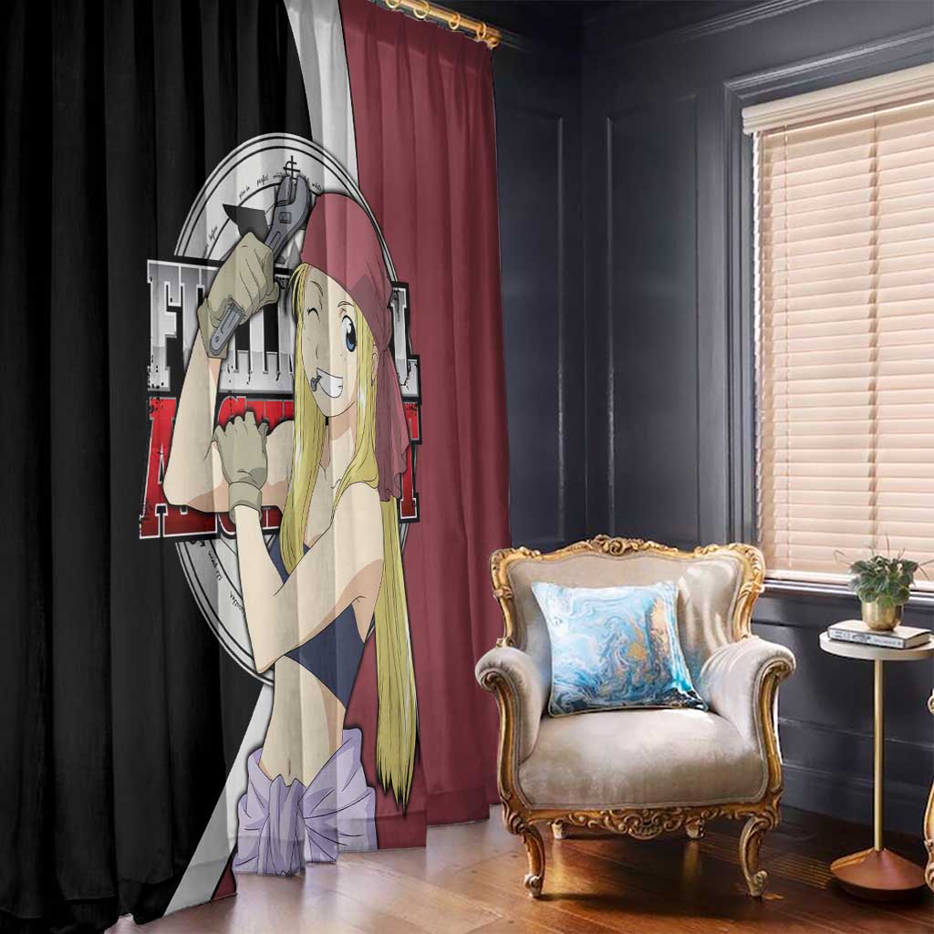 Rockbell Winry - Fullmetal Alchemist Window Curtain Anime Style - The Mazicc