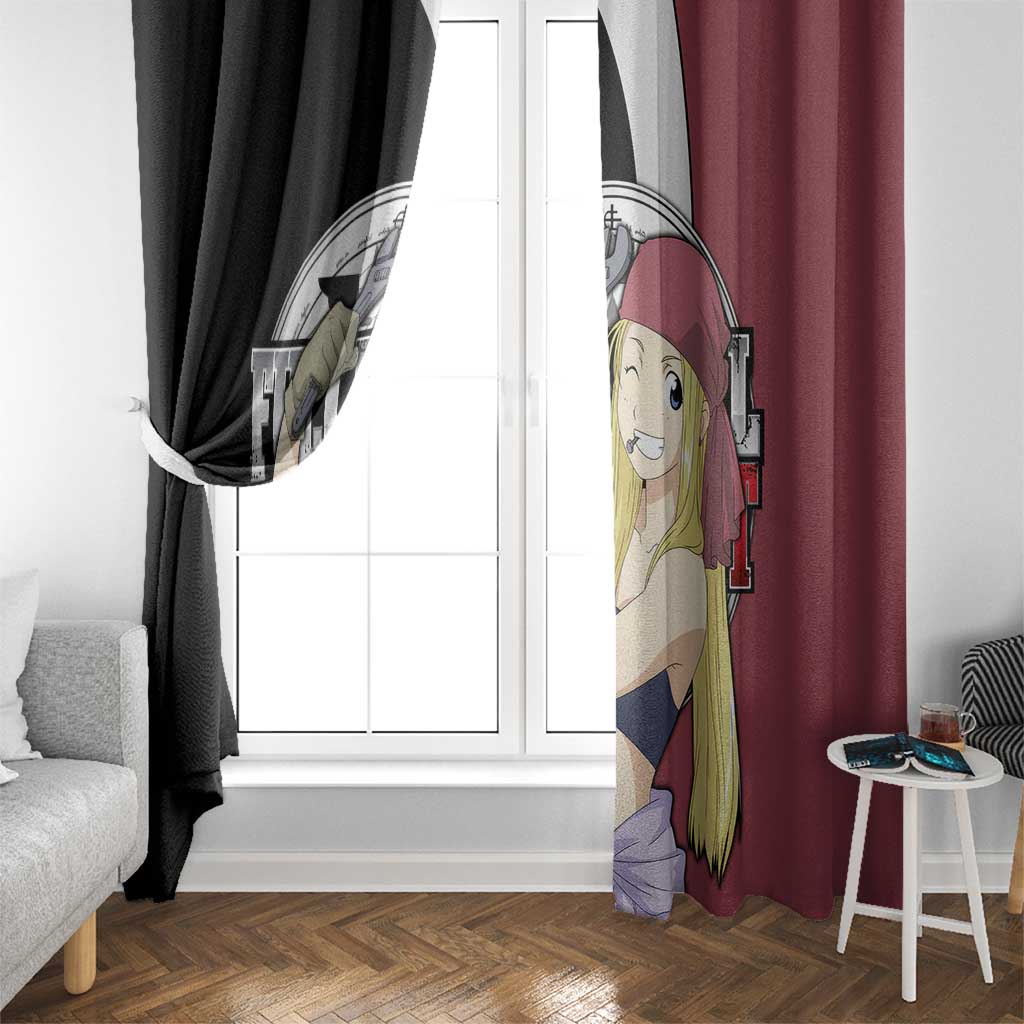 Rockbell Winry - Fullmetal Alchemist Window Curtain Anime Style - The Mazicc