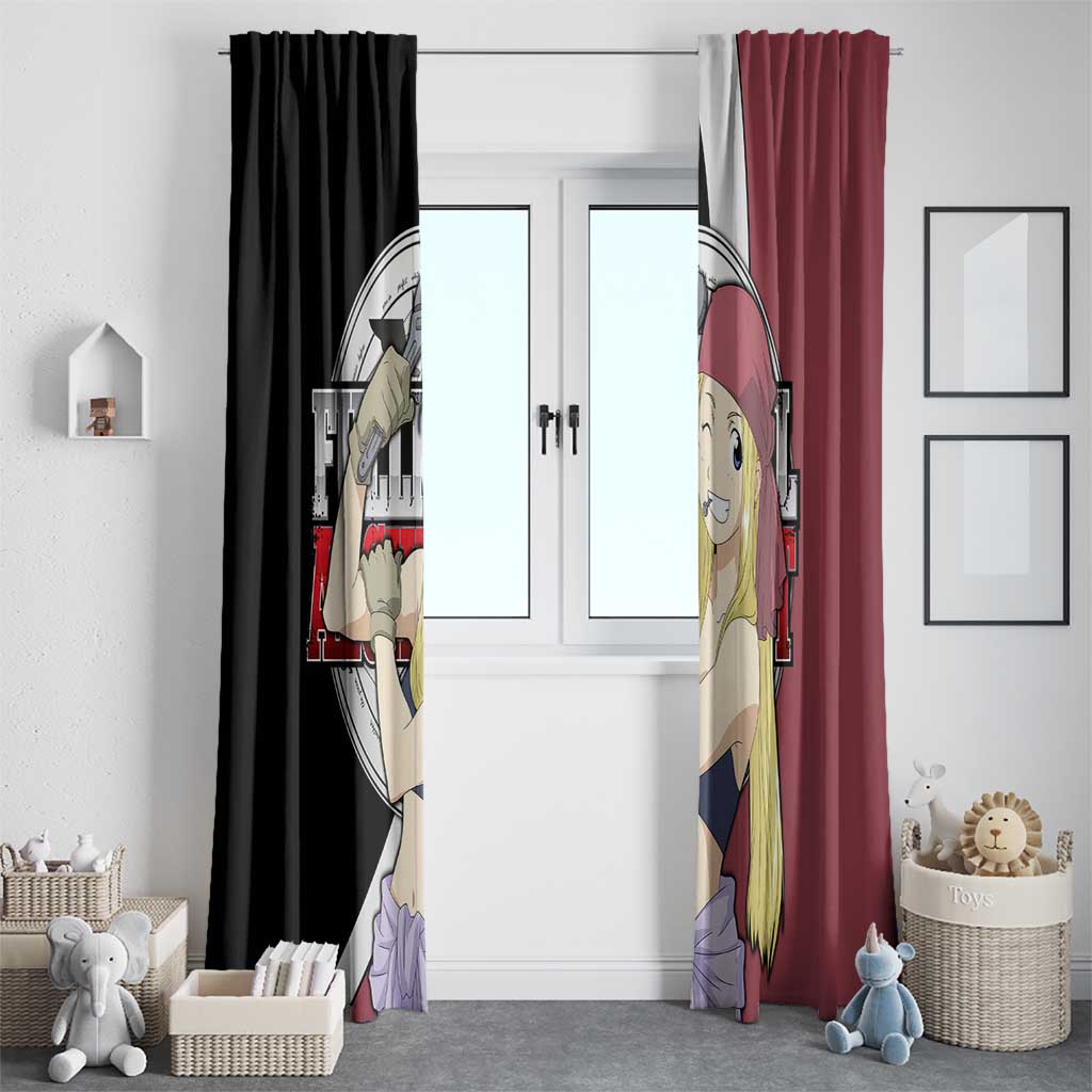 Rockbell Winry - Fullmetal Alchemist Window Curtain Anime Style - The Mazicc
