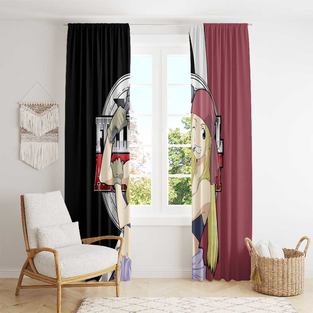 Rockbell Winry - Fullmetal Alchemist Window Curtain Anime Style - The Mazicc