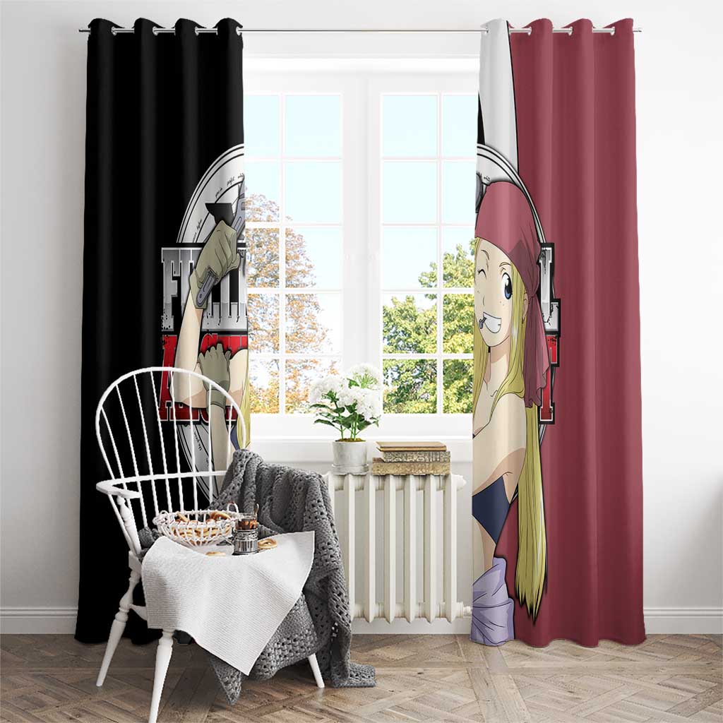 Rockbell Winry - Fullmetal Alchemist Window Curtain Anime Style - The Mazicc