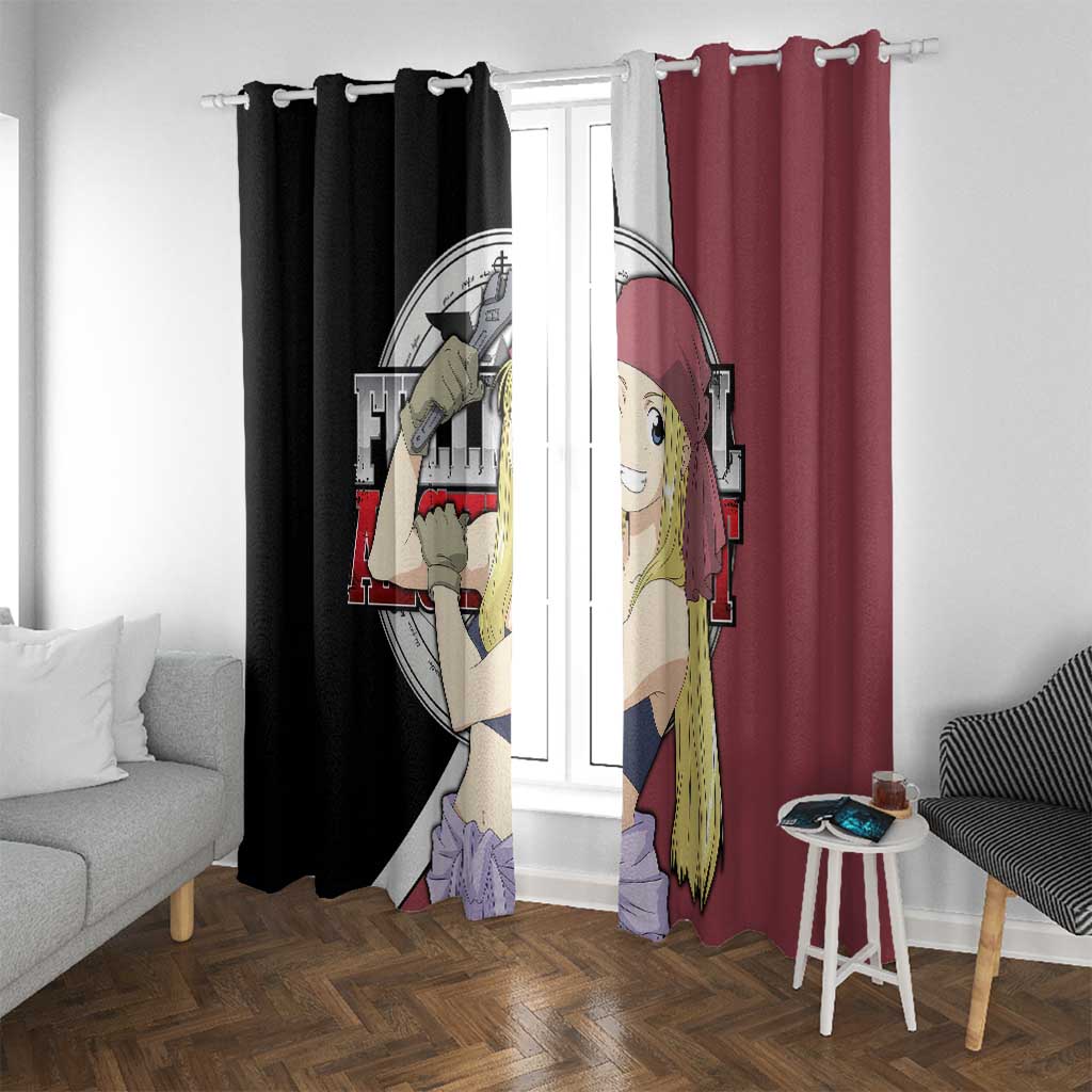Rockbell Winry - Fullmetal Alchemist Window Curtain Anime Style - The Mazicc