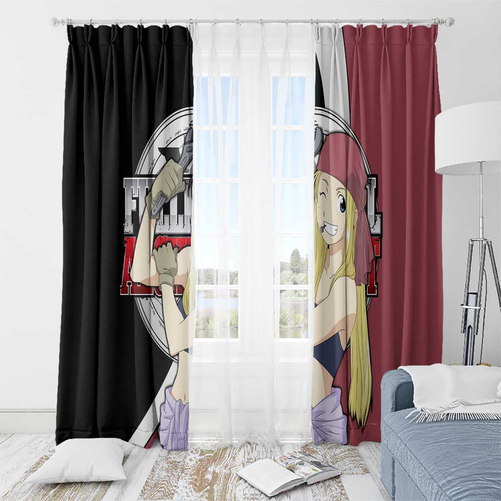 Rockbell Winry - Fullmetal Alchemist Window Curtain Anime Style - The Mazicc