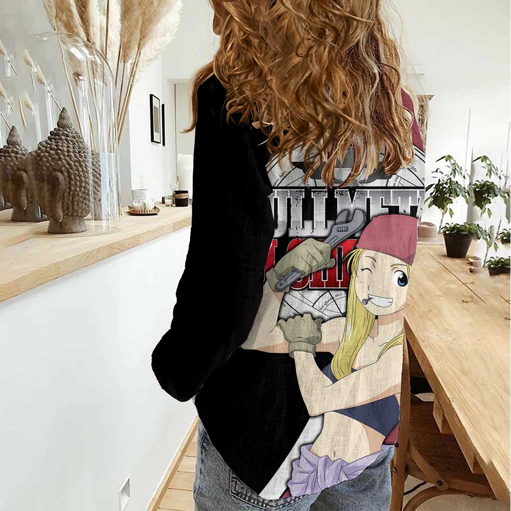 Rockbell Winry - Fullmetal Alchemist Women Casual Shirt Anime Style - The Mazicc