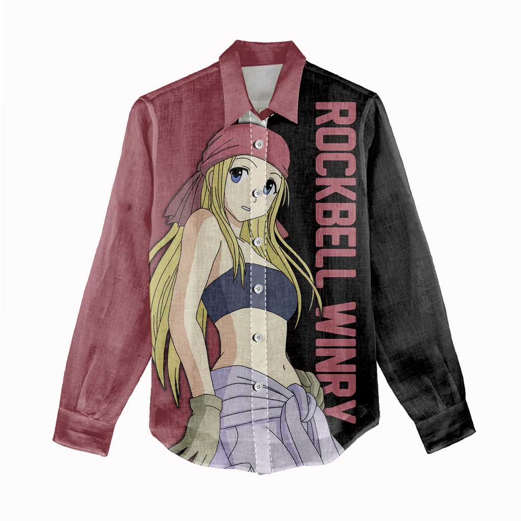 Rockbell Winry - Fullmetal Alchemist Women Casual Shirt Anime Style - The Mazicc