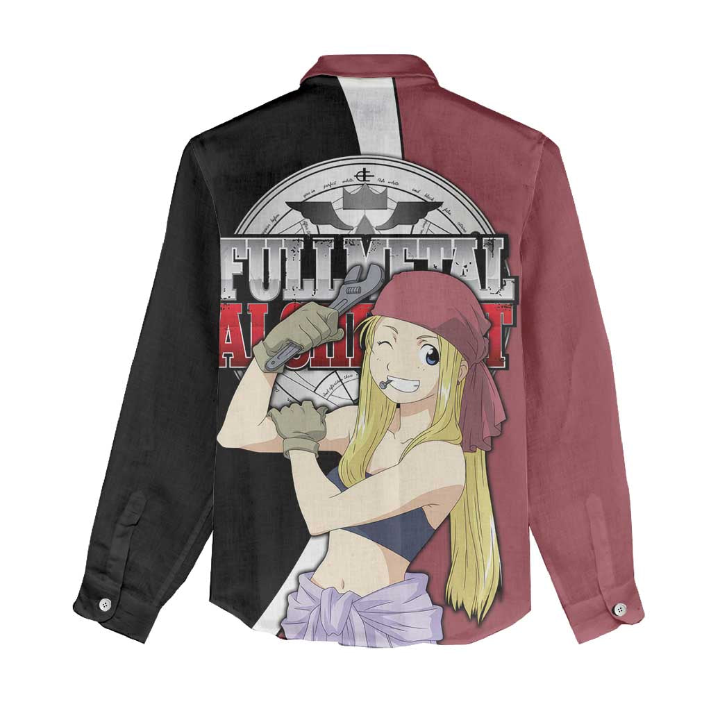 Rockbell Winry - Fullmetal Alchemist Women Casual Shirt Anime Style - The Mazicc