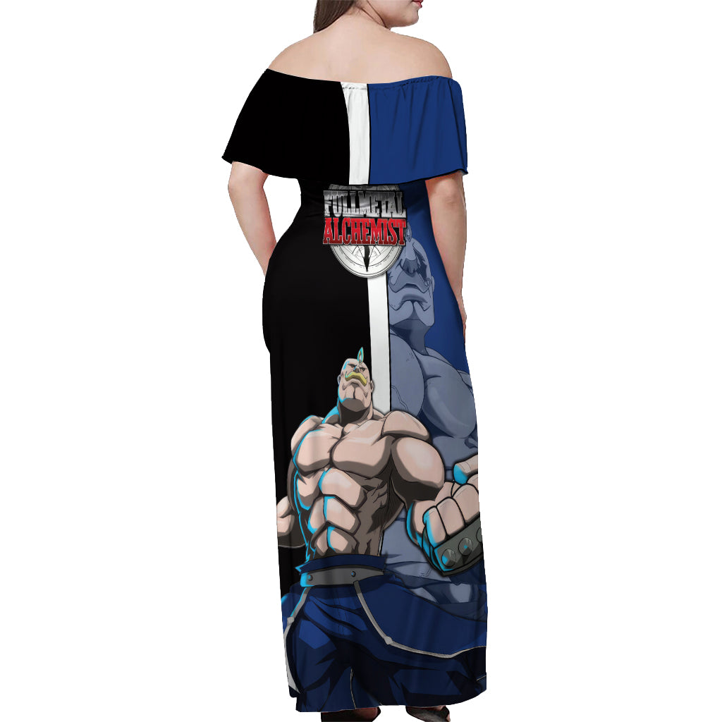 Armstrong Alex Louis - Fullmetal Alchemist Off Shoulder Maxi Dress Anime Style