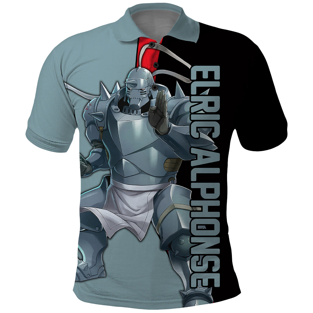 Elric Alphonse - Fullmetal Alchemist Polo Shirt Anime Style