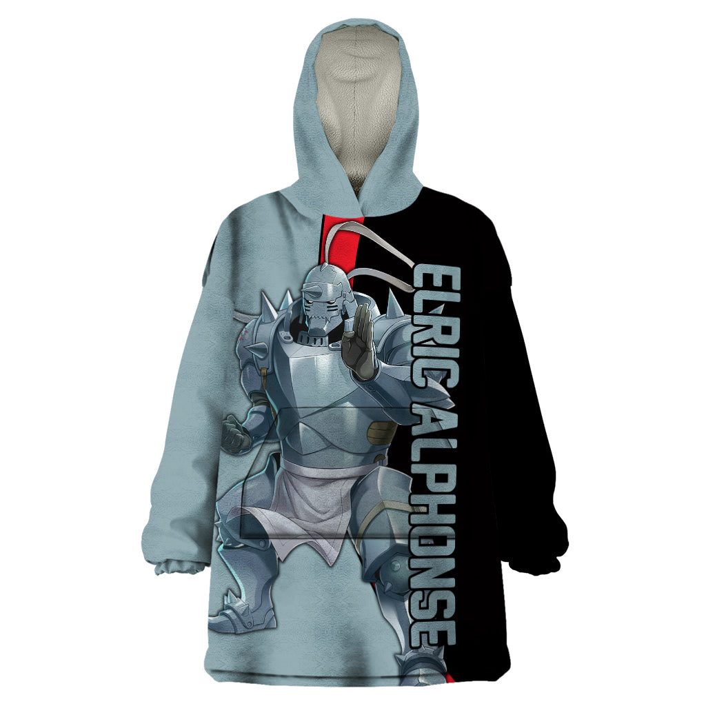 Elric Alphonse - Fullmetal Alchemist Wearable Blanket Hoodie Anime Style