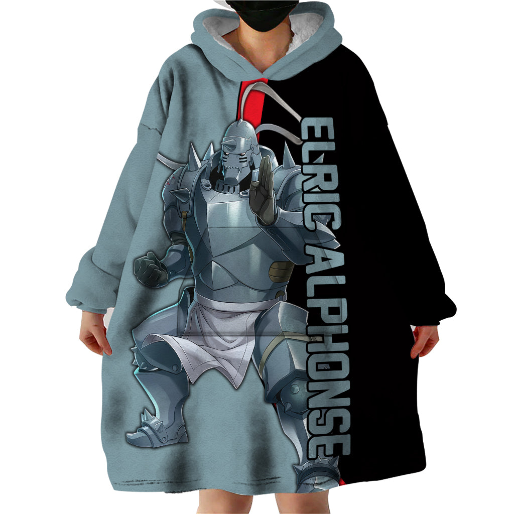 Elric Alphonse - Fullmetal Alchemist Wearable Blanket Hoodie Anime Style