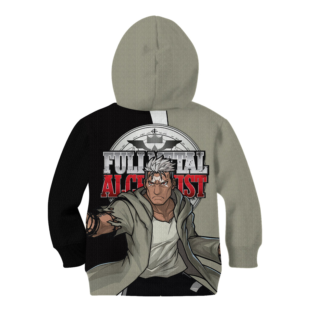 Scar - Fullmetal Alchemist Kid Hoodie Manga Style