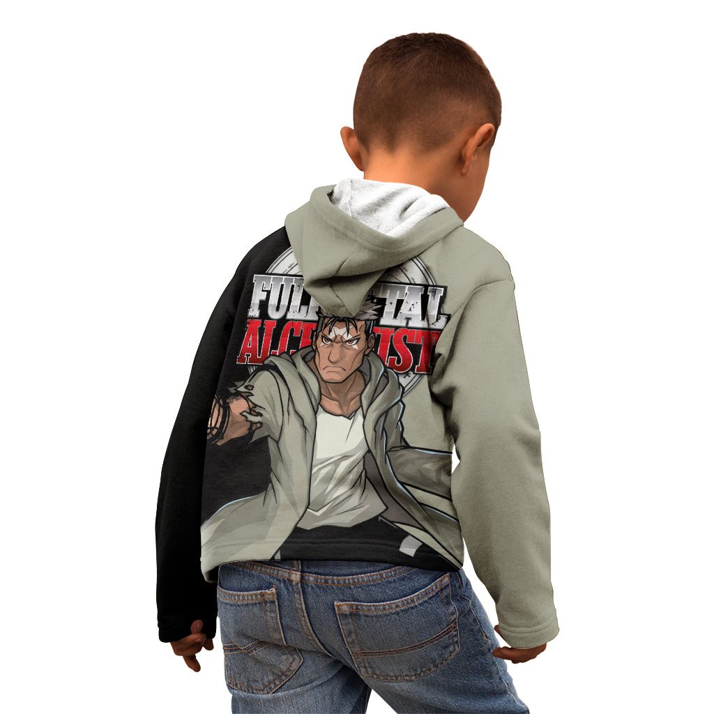 Scar - Fullmetal Alchemist Kid Hoodie Manga Style