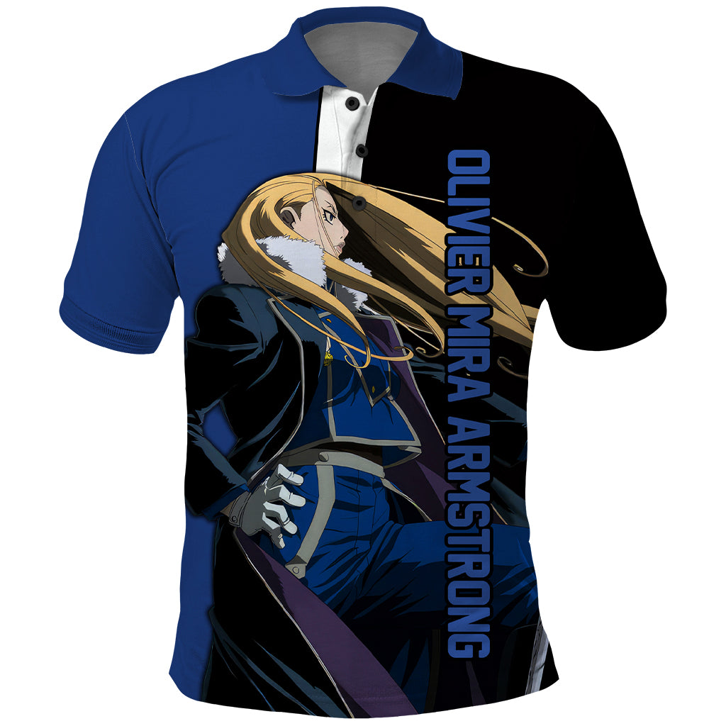 Armstrong Olivier Mira - Fullmetal Alchemist Polo Shirt Anime Style