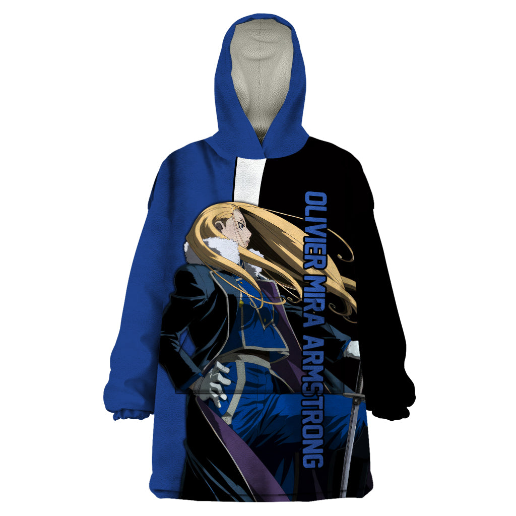 Armstrong Olivier Mira - Fullmetal Alchemist Wearable Blanket Hoodie Anime Style