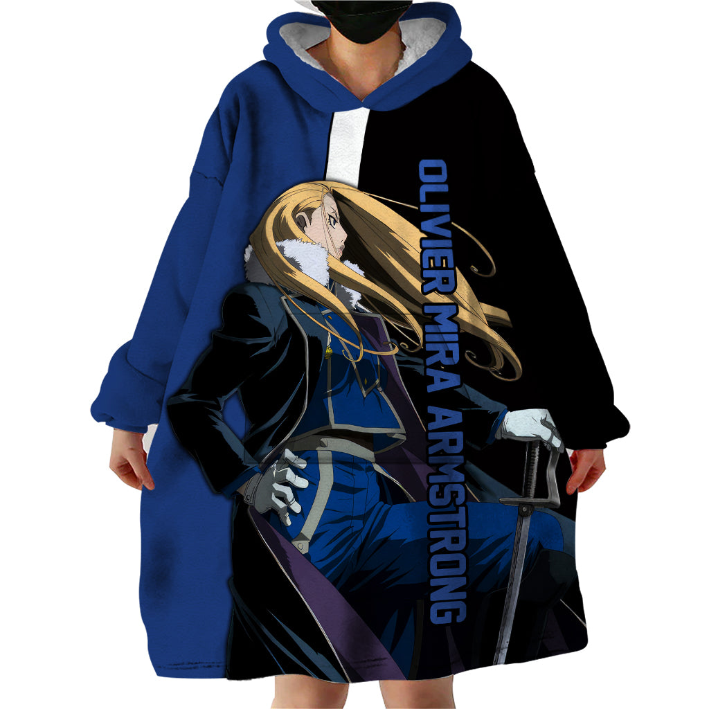 Armstrong Olivier Mira - Fullmetal Alchemist Wearable Blanket Hoodie Anime Style