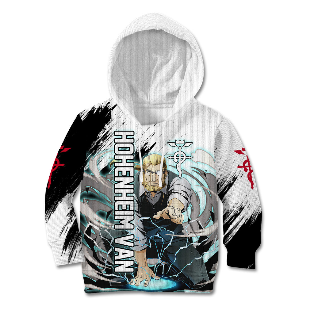 Hohenheim Van - Fullmetal Alchemist Kid Hoodie Anime Grunge Pattern Style