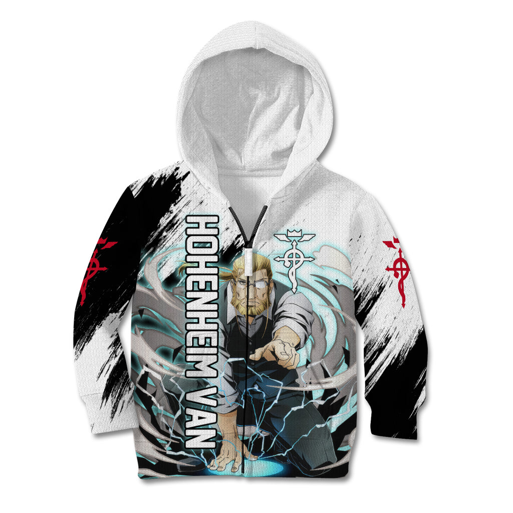 Hohenheim Van - Fullmetal Alchemist Kid Hoodie Anime Grunge Pattern Style