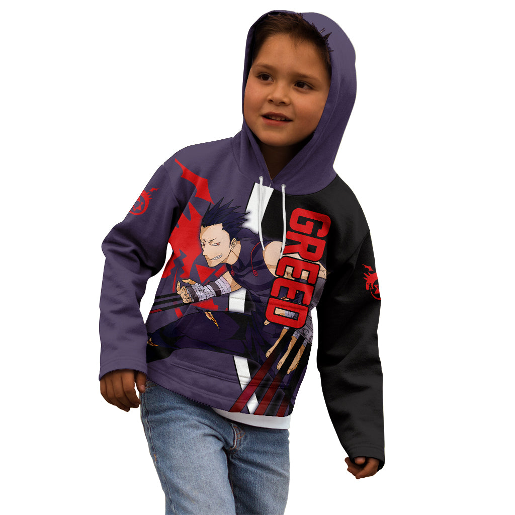 Greed - Fullmetal Alchemist Kid Hoodie Anime Style