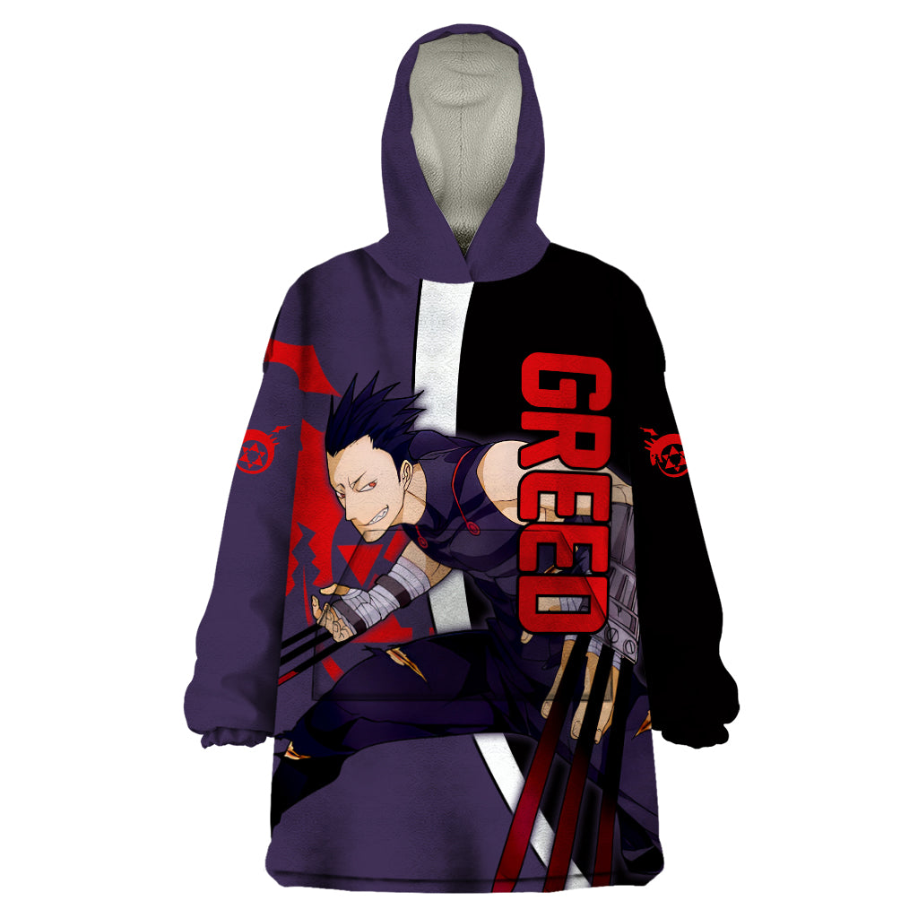 Greed - Fullmetal Alchemist Wearable Blanket Hoodie Anime Style
