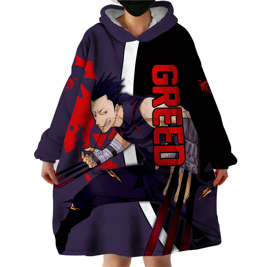Greed - Fullmetal Alchemist Wearable Blanket Hoodie Anime Style