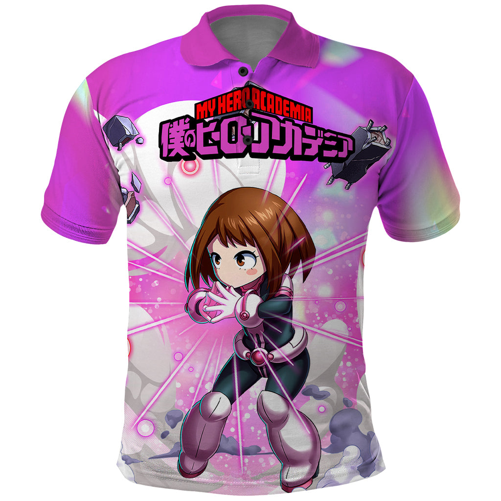 Ochako Uraraka Polo Shirt Anime Style