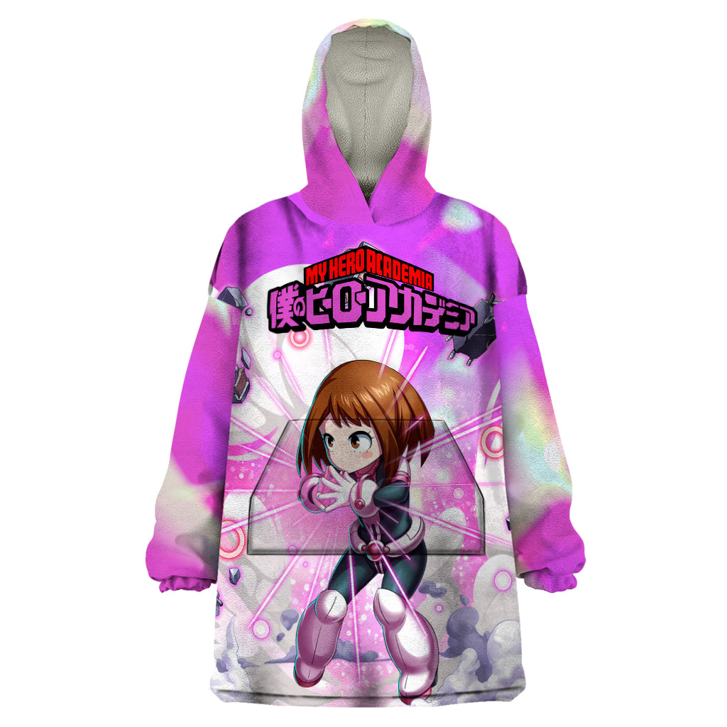 Ochako Uraraka Wearable Blanket Hoodie Anime Style