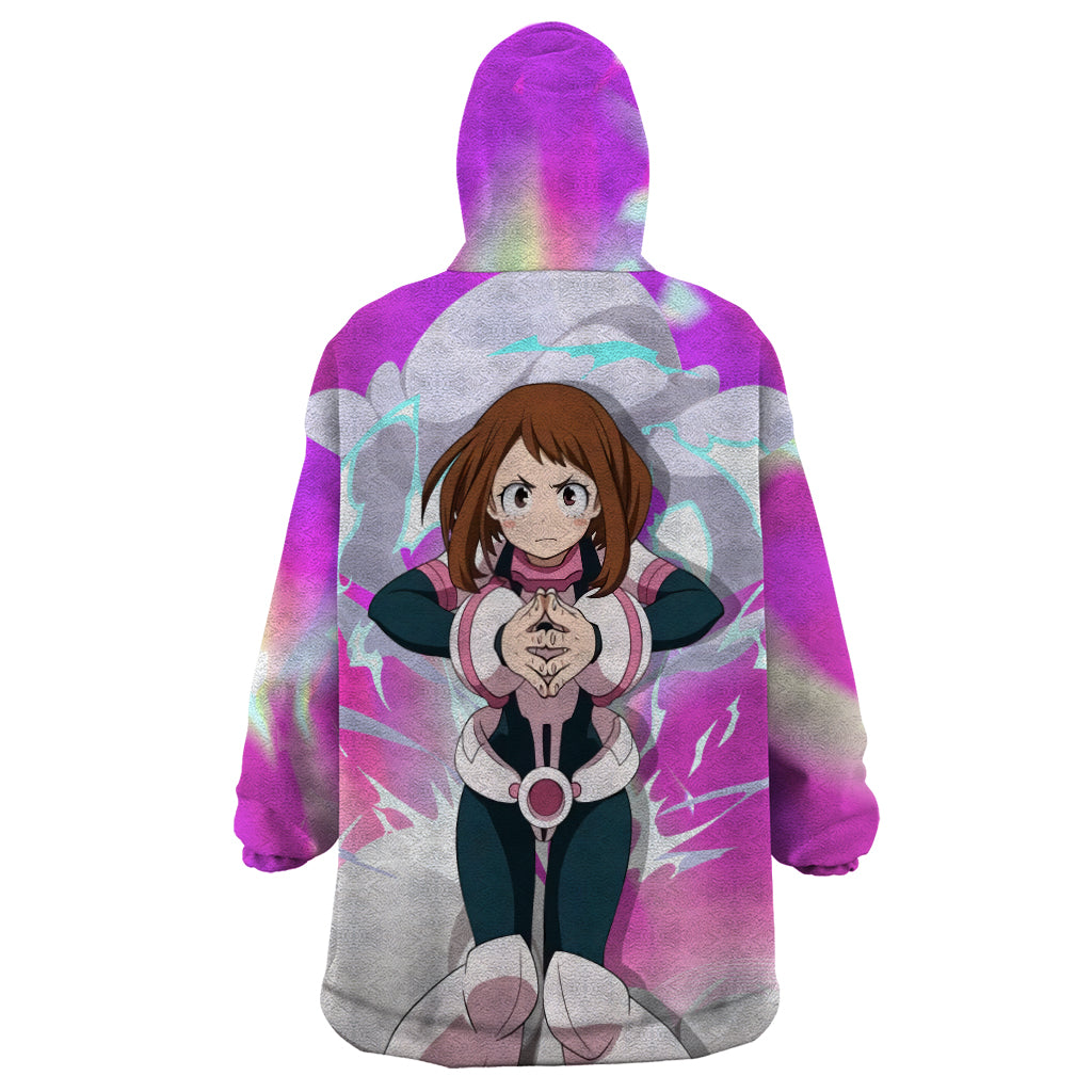 Ochako Uraraka Wearable Blanket Hoodie Anime Style