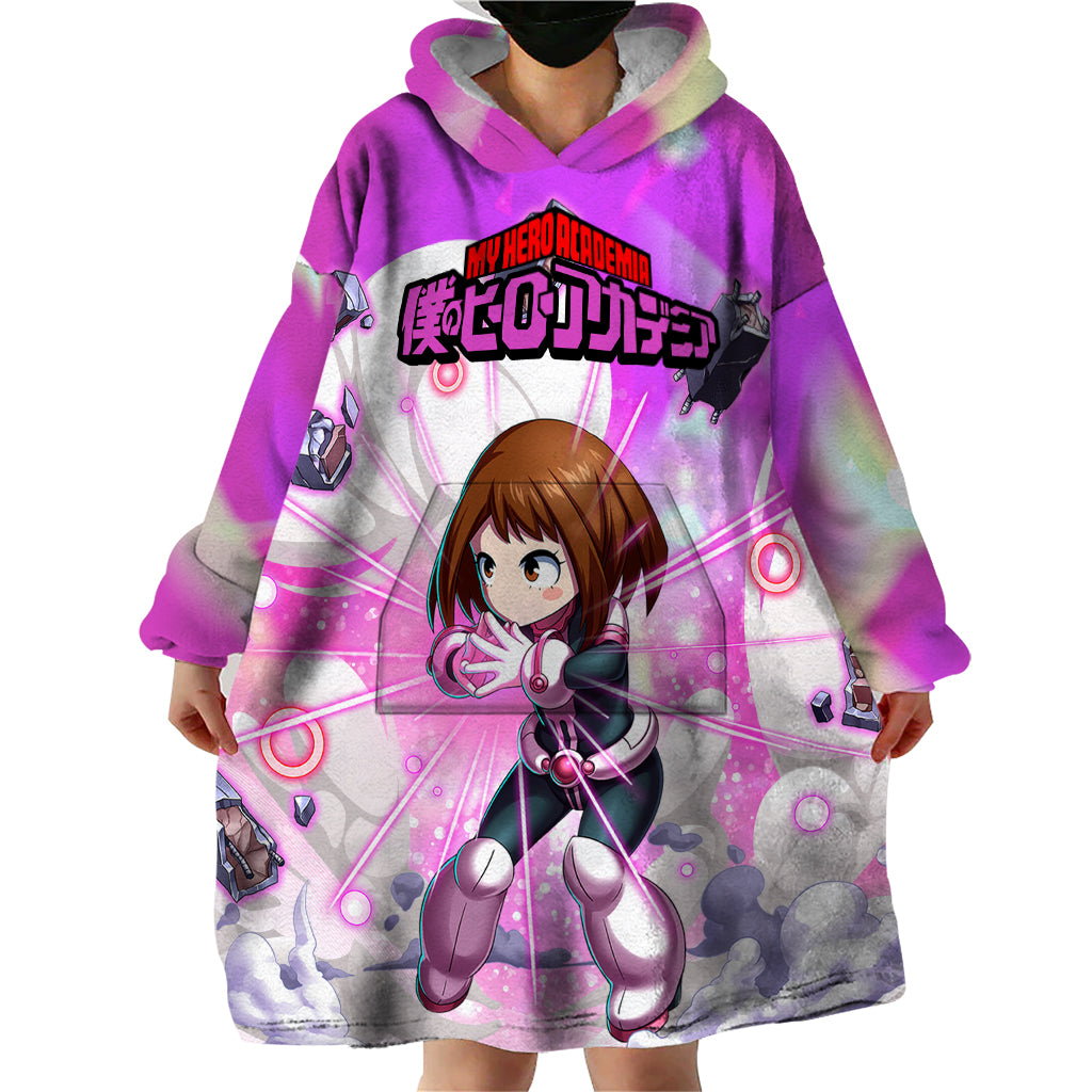 Ochako Uraraka Wearable Blanket Hoodie Anime Style