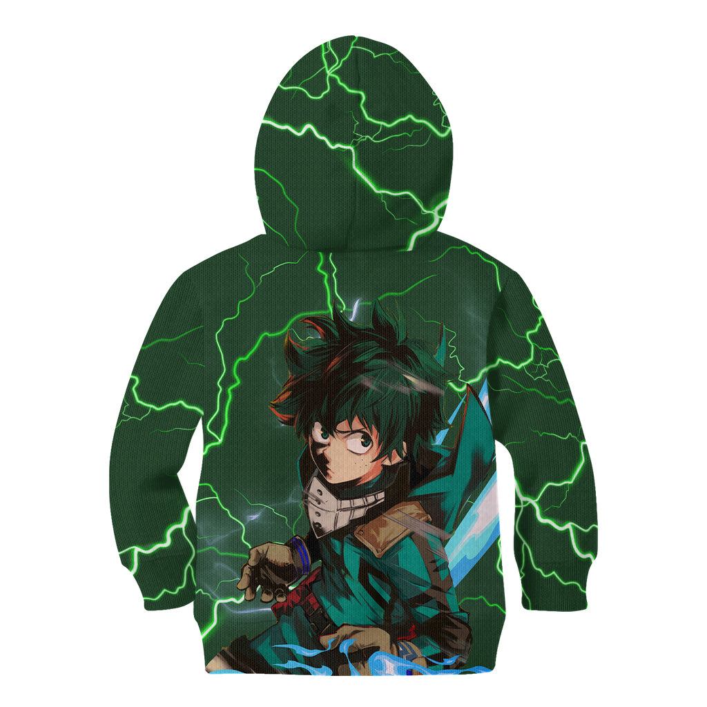 Izuku Midoriya Deku - My Hero Academia Kid Hoodie Anime Style