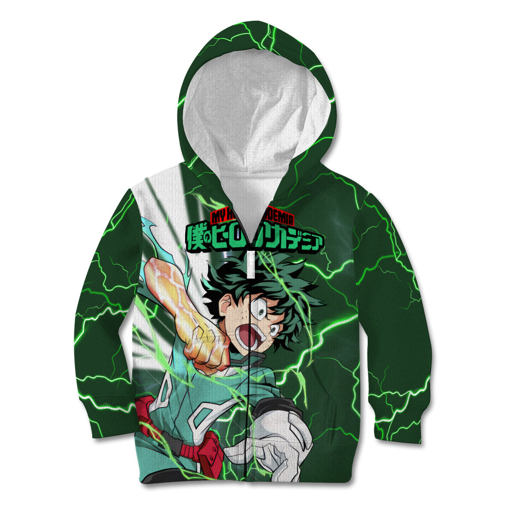 Izuku Midoriya Deku - My Hero Academia Kid Hoodie Anime Style