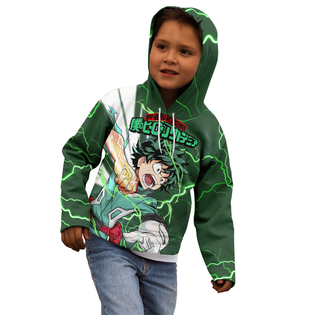 Izuku Midoriya Deku - My Hero Academia Kid Hoodie Anime Style