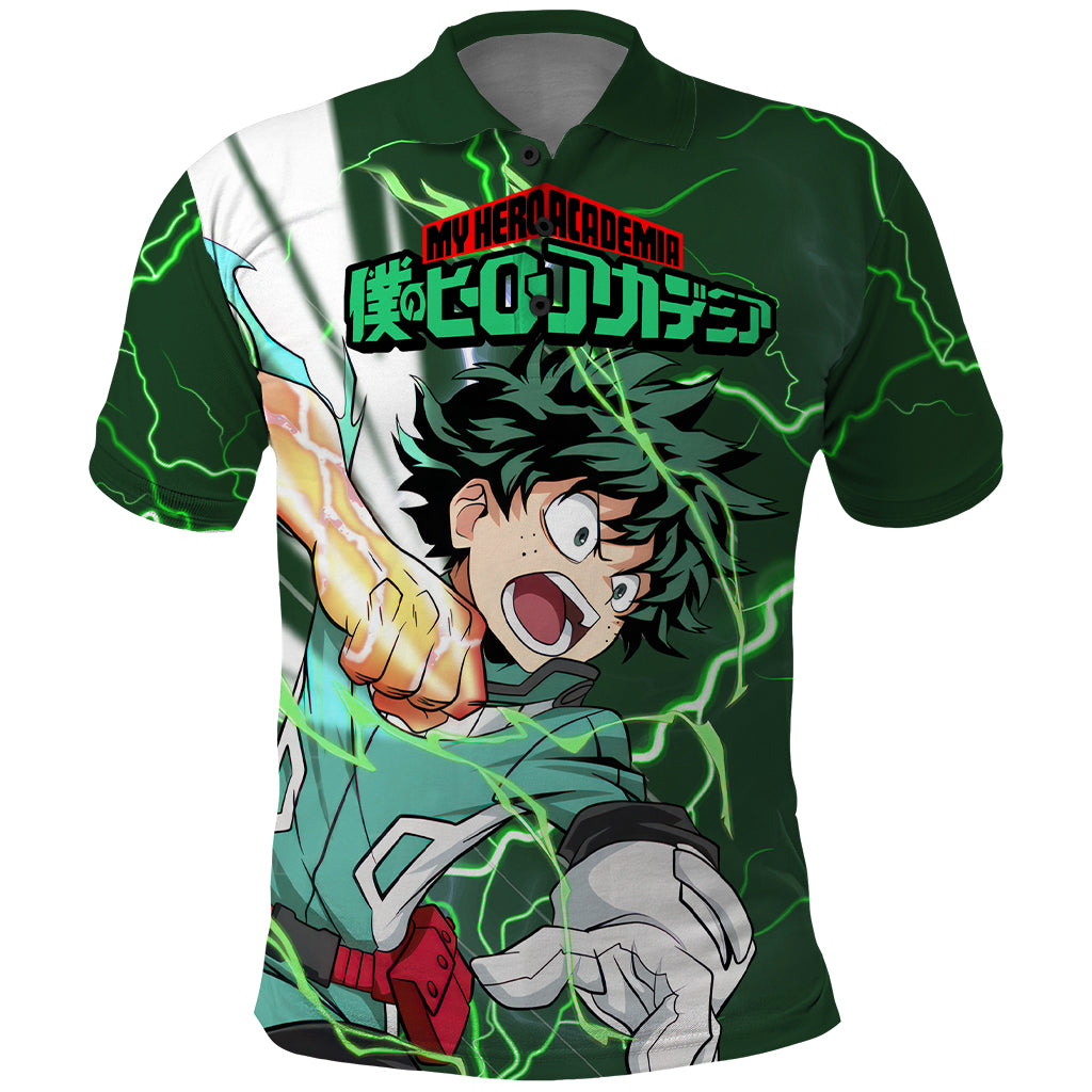 Izuku Midoriya Deku - My Hero Academia Polo Shirt Anime Style