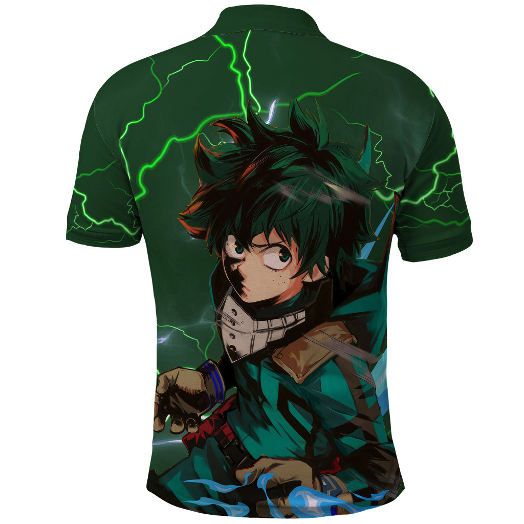 Izuku Midoriya Deku - My Hero Academia Polo Shirt Anime Style