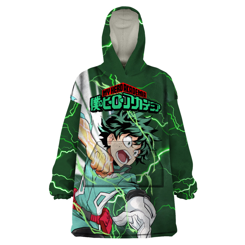 Izuku Midoriya Deku - My Hero Academia Wearable Blanket Hoodie Anime Style