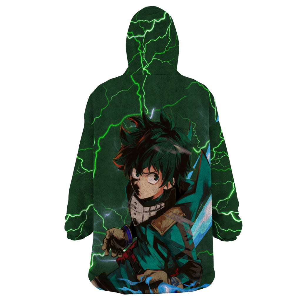 Izuku Midoriya Deku - My Hero Academia Wearable Blanket Hoodie Anime Style