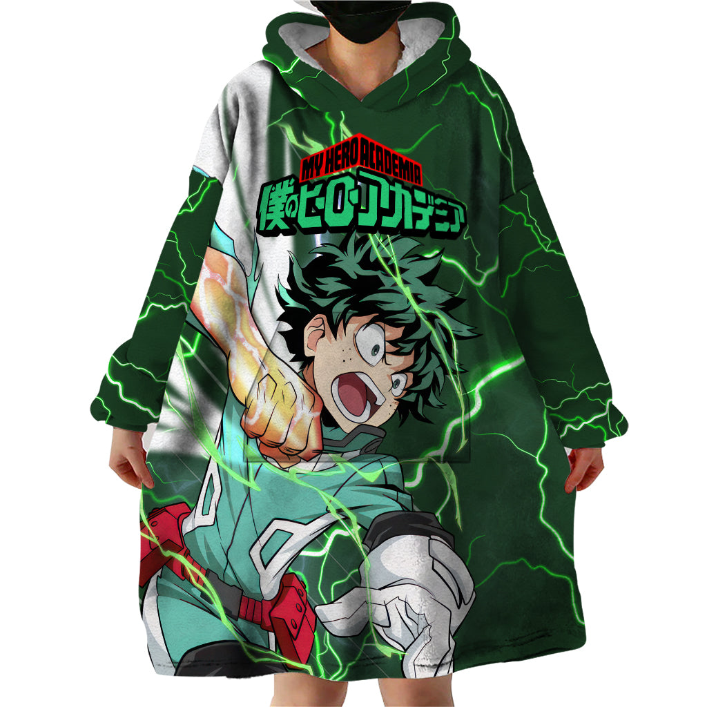 Izuku Midoriya Deku - My Hero Academia Wearable Blanket Hoodie Anime Style
