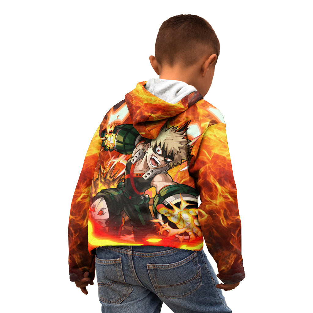 Katsuki Bakugou - My Hero Academia Kid Hoodie Anime Style