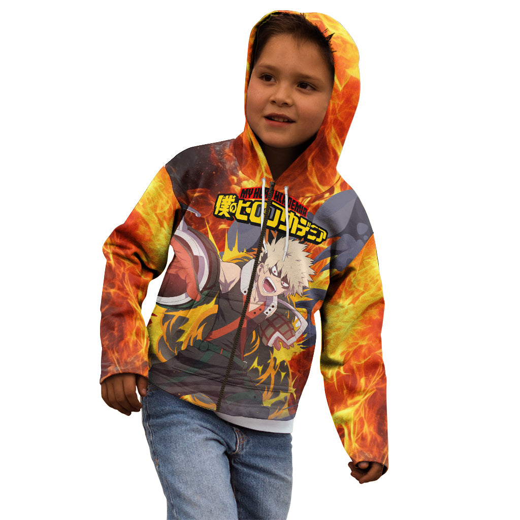 Katsuki Bakugou - My Hero Academia Kid Hoodie Anime Style